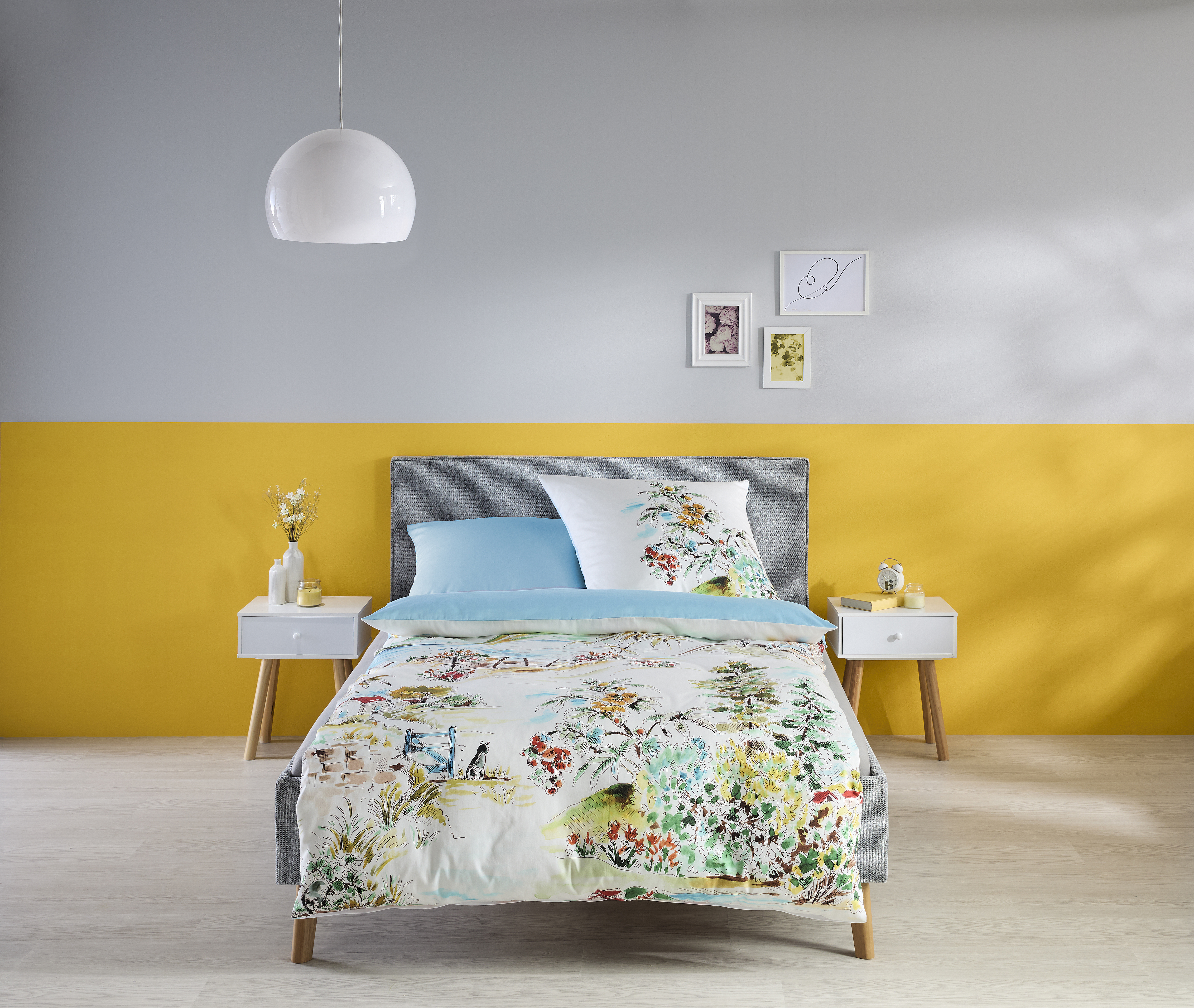 Mako-Satin Bettwäsche – Fantasielandschaft