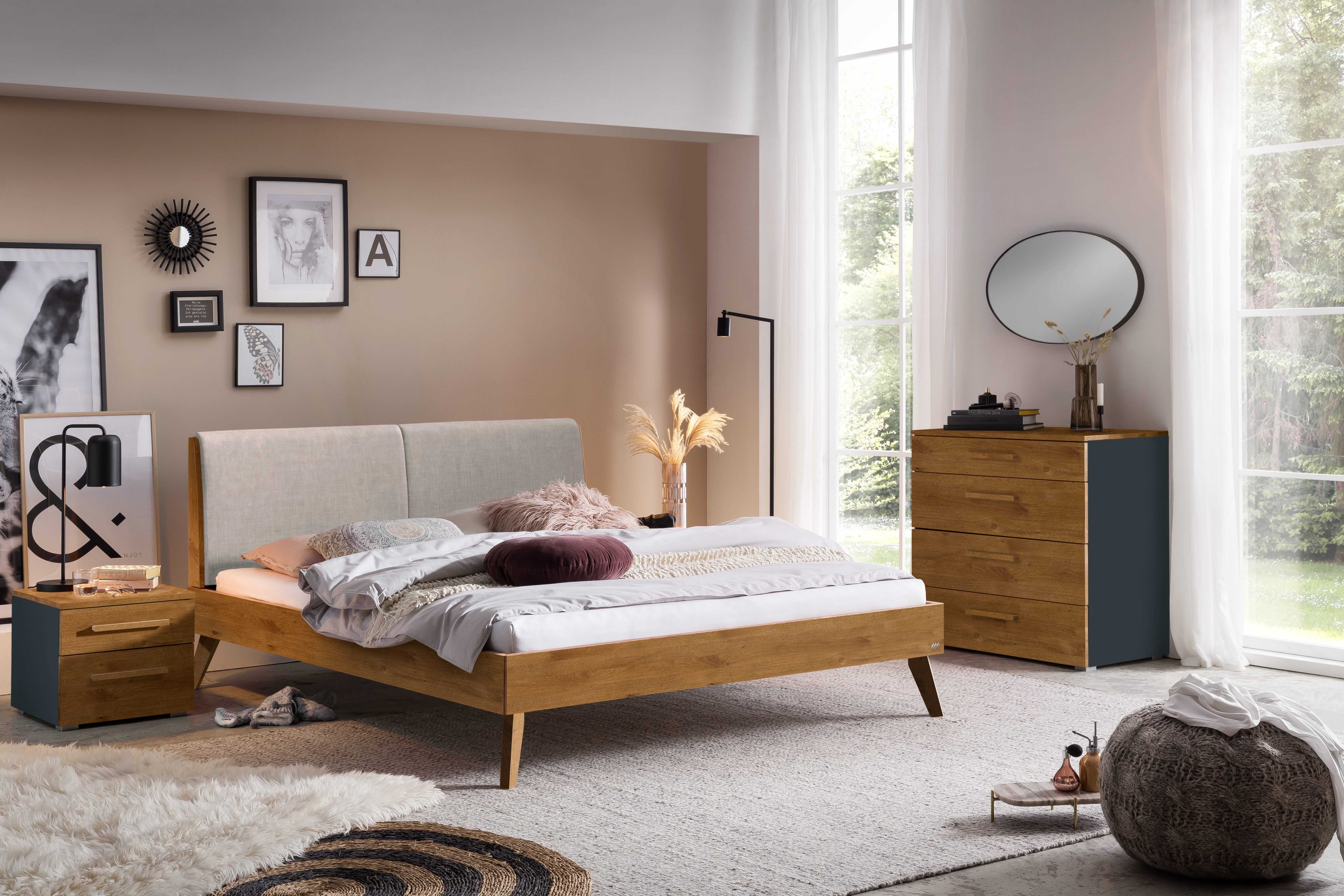 Bett Simone Wildeiche Pepe Bett Simone Wildeiche Pepe