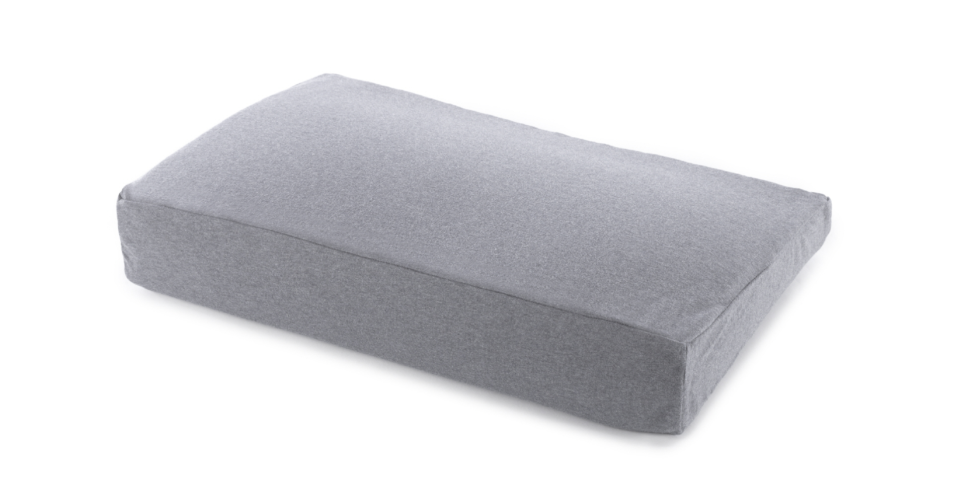 Pearlfusion-mittelgrau Pearlfusion Kissen 55x32cm standard graublau 12cm