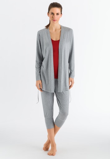 HANRO_Basic_071148_078389_5 3/4 Pants YOGA Melange Grit von HANRO