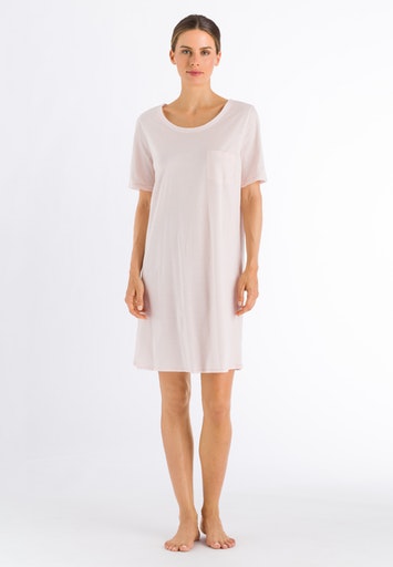 HANRO_Basic_Damennachthemd_Nightdress_-Cotton_Deluxe_071334_077953 COTTON-Deluxe Damen-Nachthemd in Crystal Pink