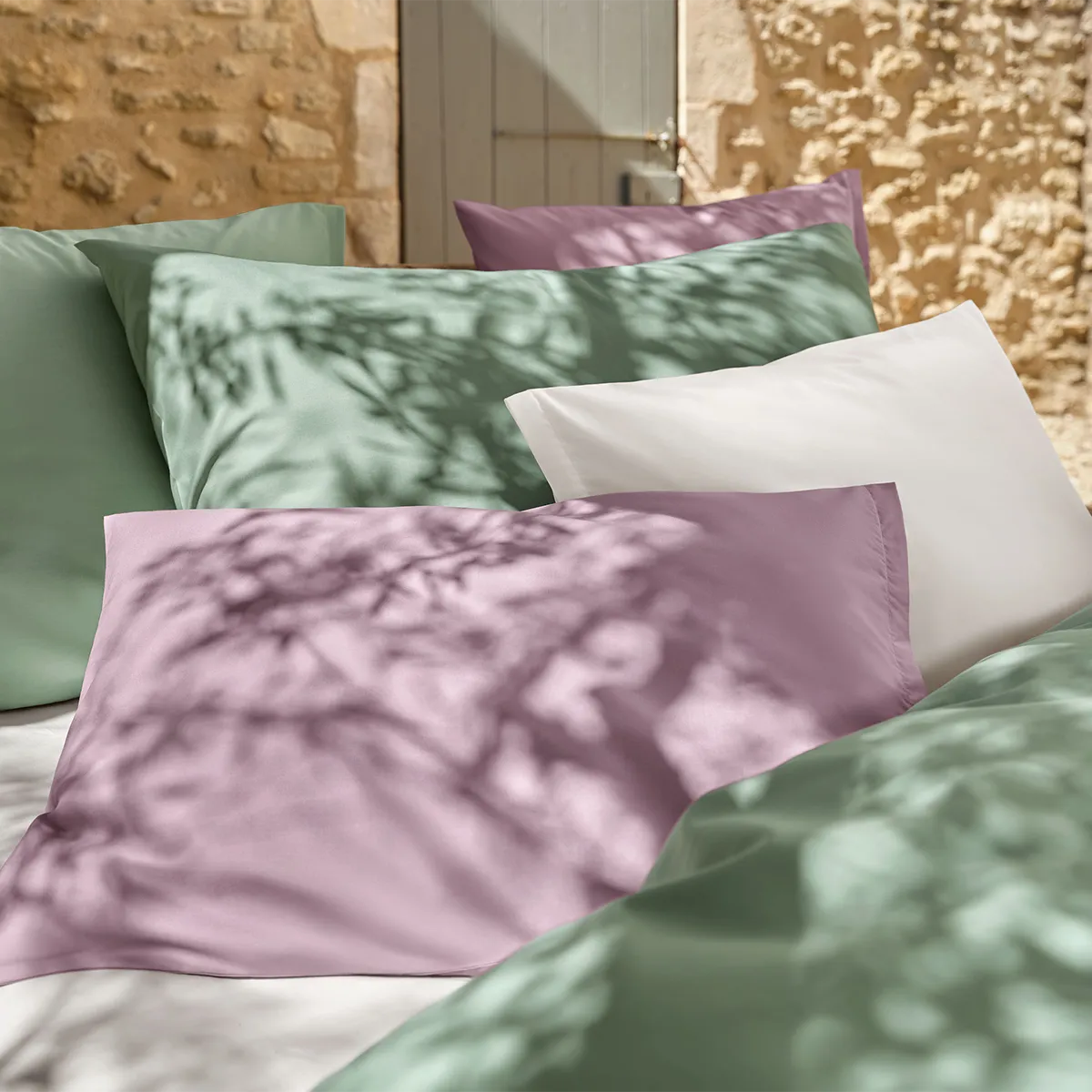 Percal-Bettwäsche BEN mauve Percal-Bettwäsche BEN mauve