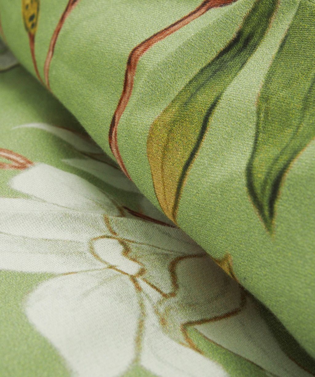 Satin-Bettwäsche Bed Art S grün