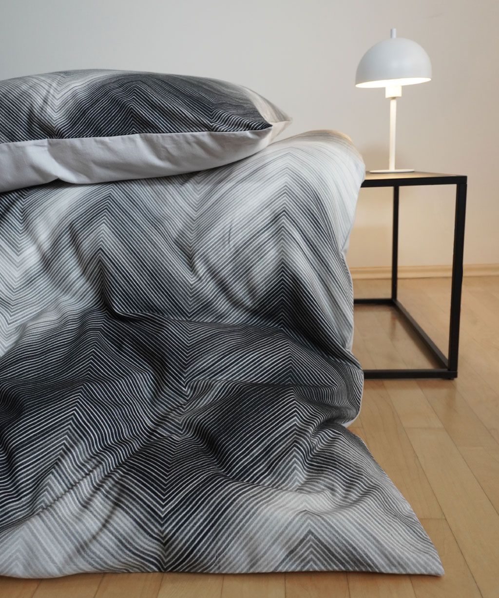Flanell-Bettwäsche Valencia silber
