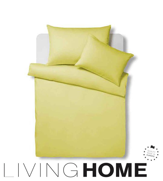 LH-1009-7200-Mellow LivingHome Satin Bettwäsche Weichgelb