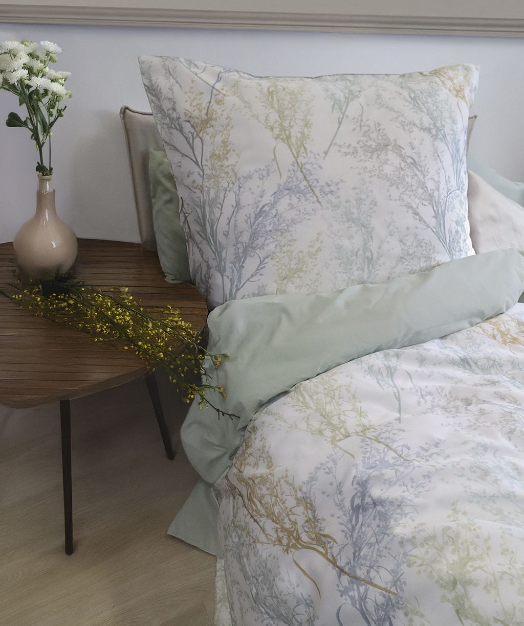 Mako Satin Wende-Bettwäsche bed art s natur