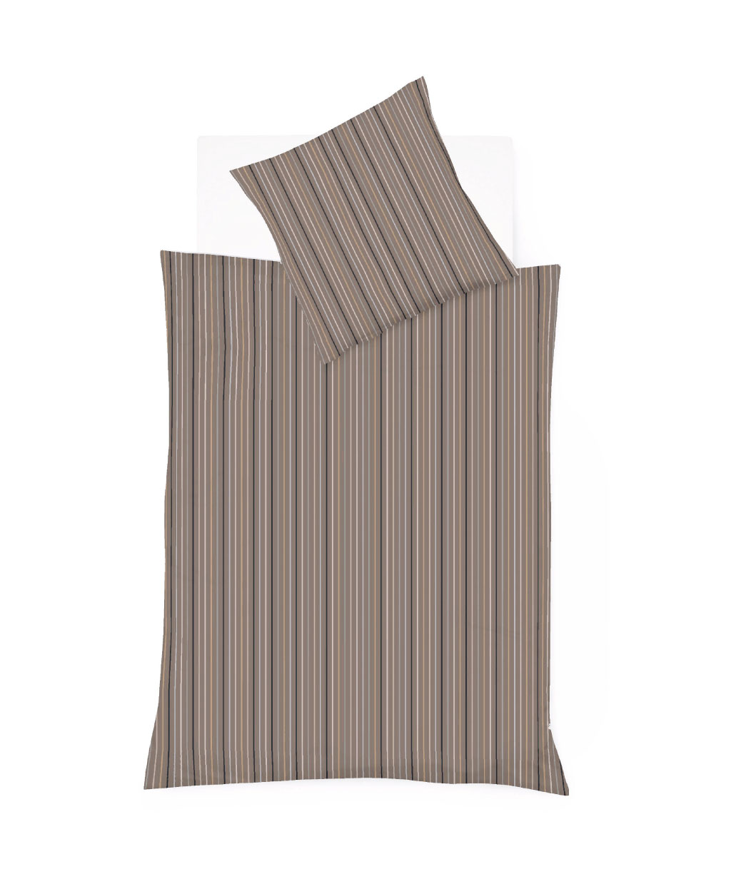 streifenbettwaesche-modern-life-4293-7-chocolate-von-fleuresse Bettwäsche Fleuresse modern life 4293.7