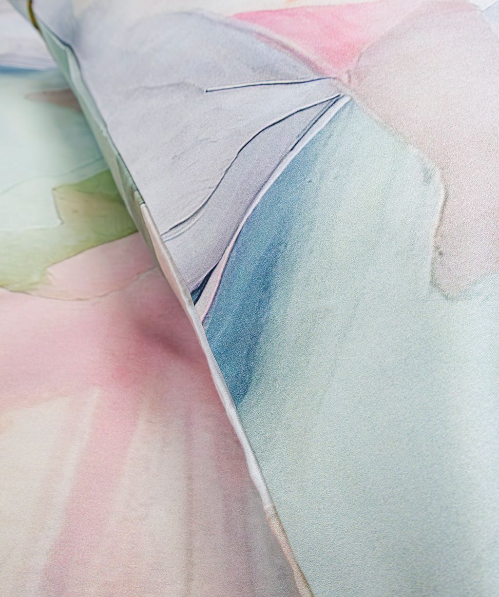 Mako Satin-Bettwäsche Bed Art S Blätterdesign