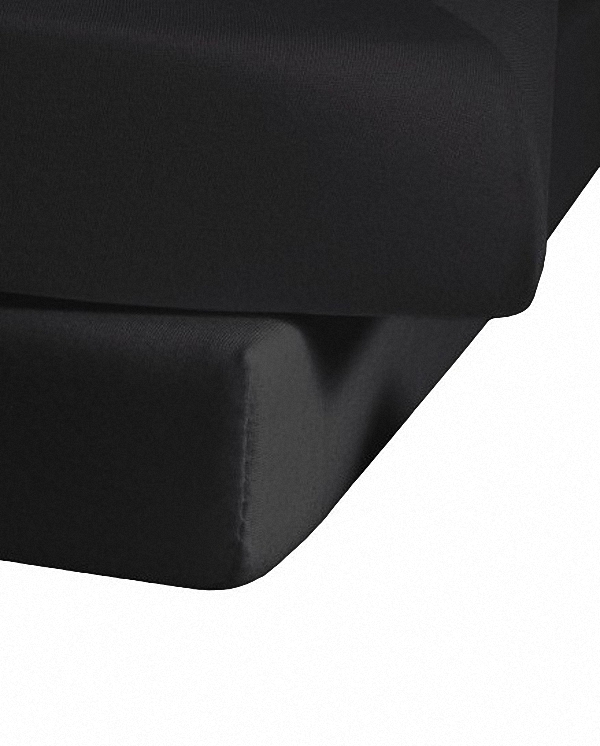 Satin-Fixleintuch-93 Satin-Fixleintuch TopLine UNI Schwarz