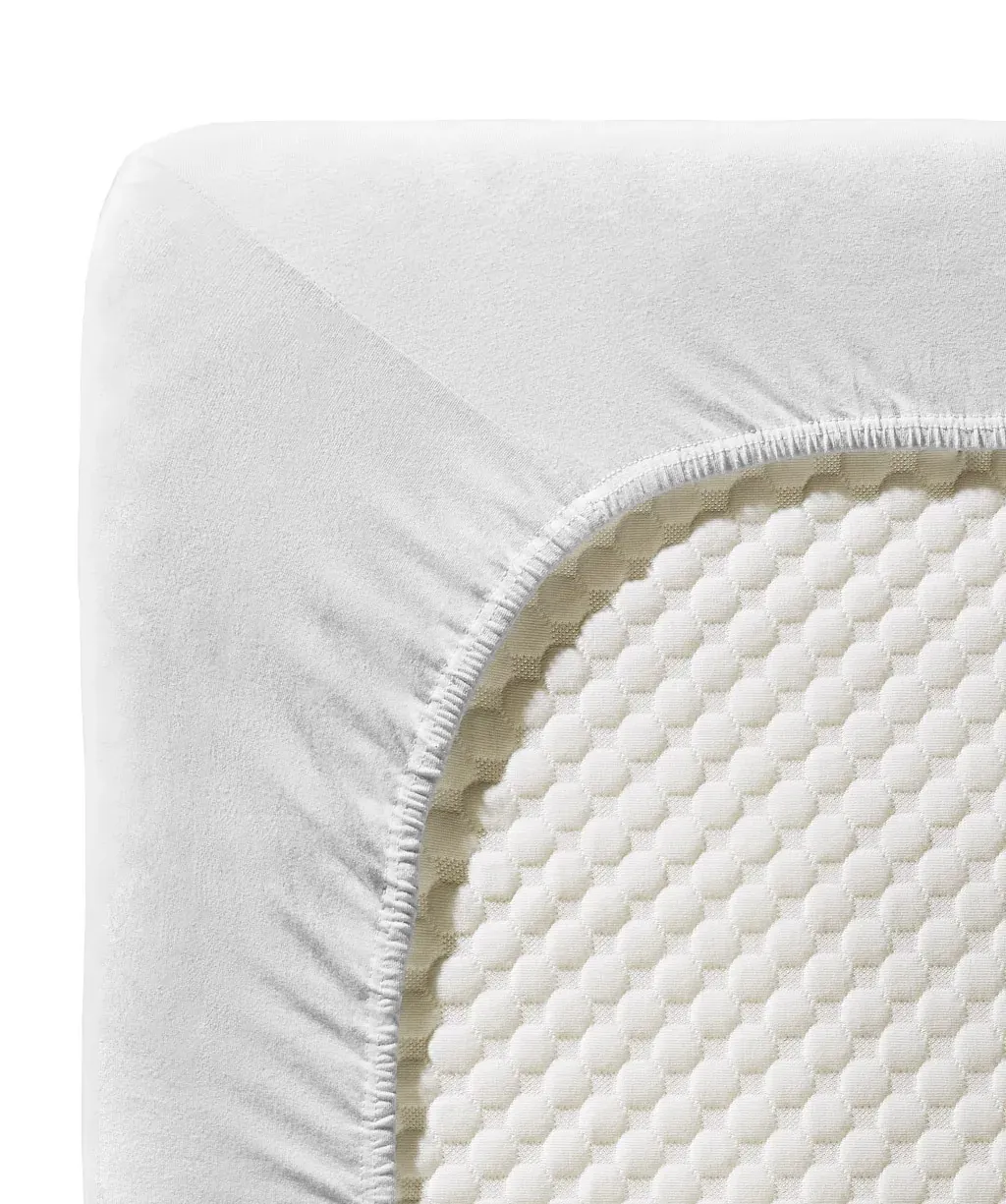 Comfort Topper-Fixleintuch Jersey Silber