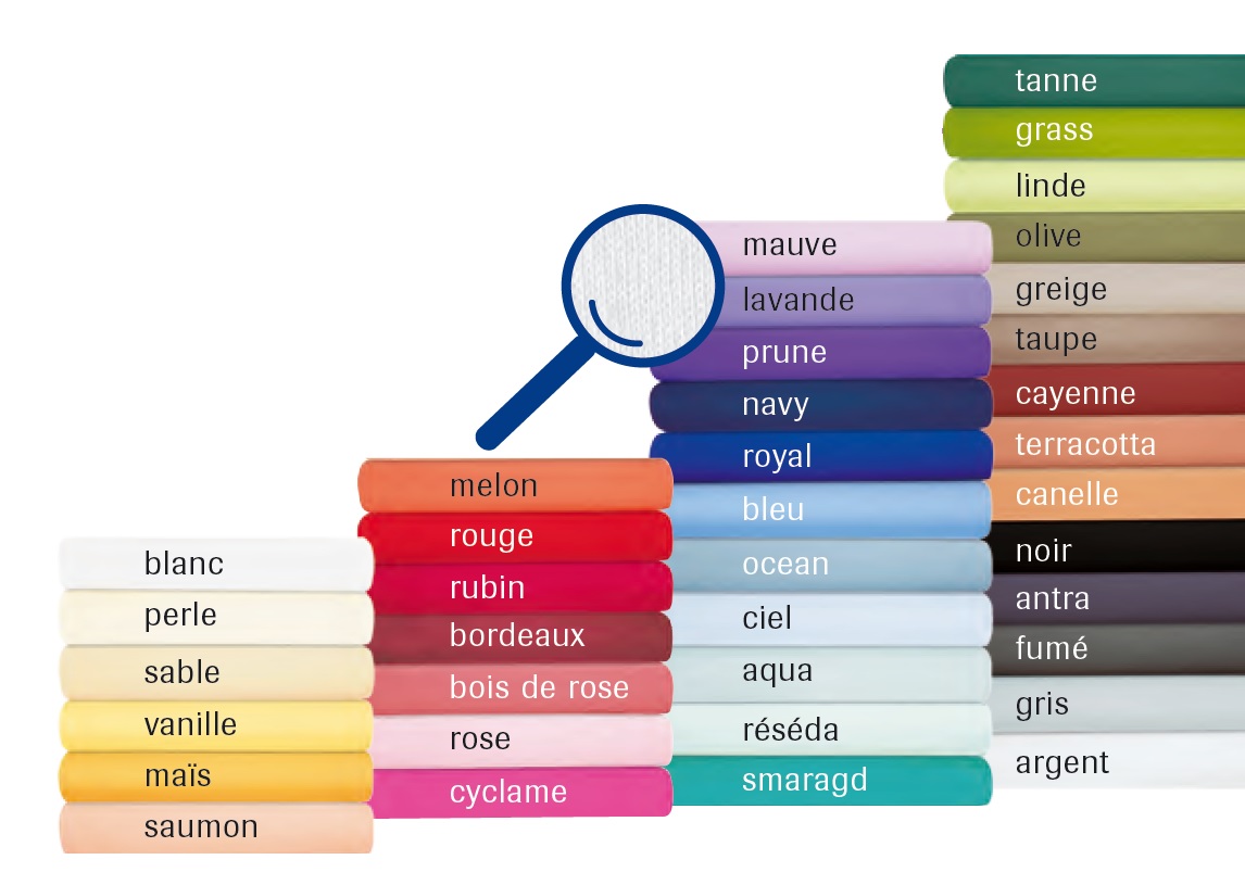 Farbvarianten Farbauswahl der TopperFix-Spannbettlacken