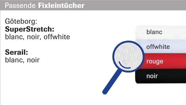 Fix_Goeteborg Passende Fixleintücher für Göteborg