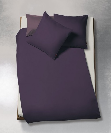 908200-91 Satin-Bettwäsche TopLine UNI Pflaume