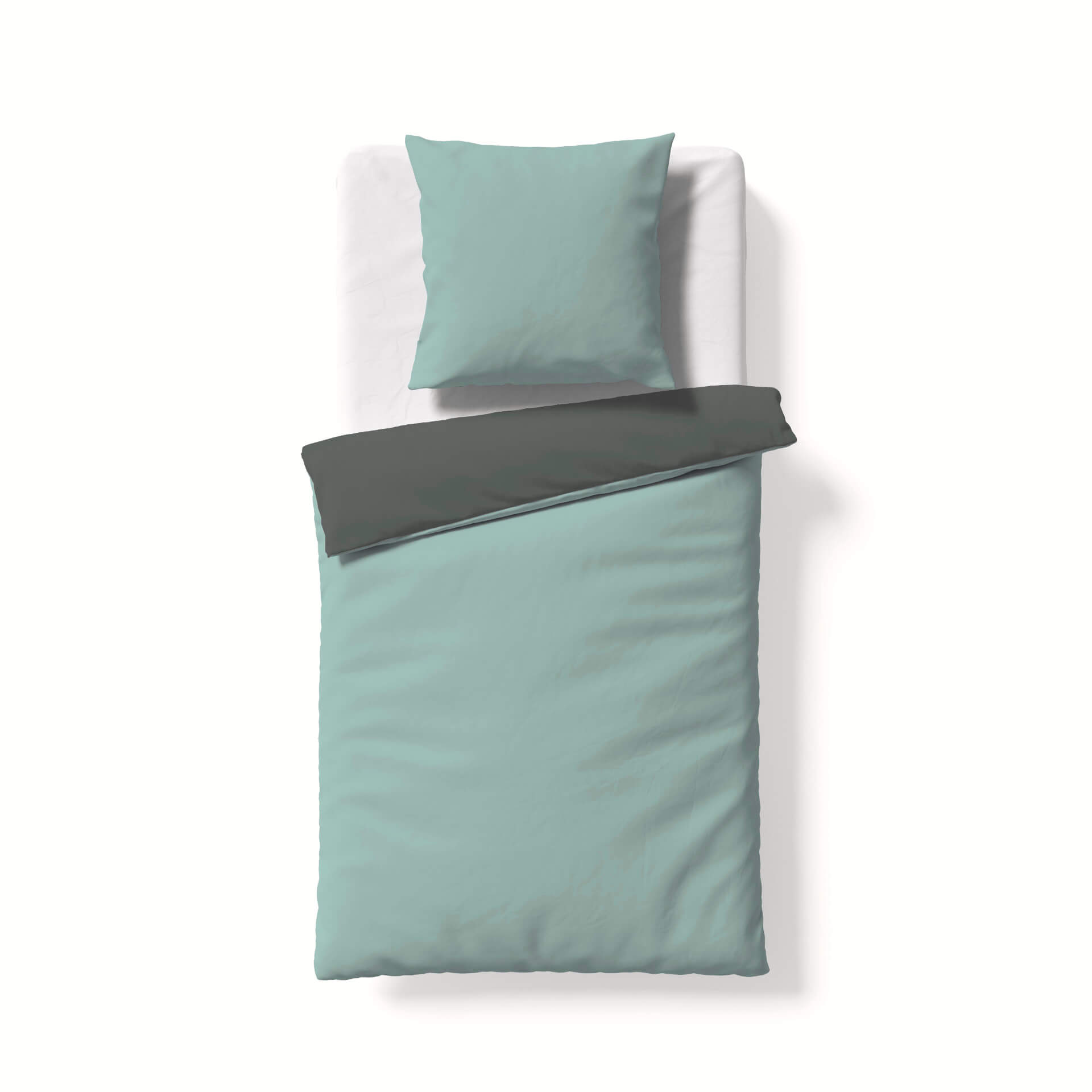 Provence W Halbleinen-Bettwäsche mint Provence W Halbleinen-Bettwäsche mint