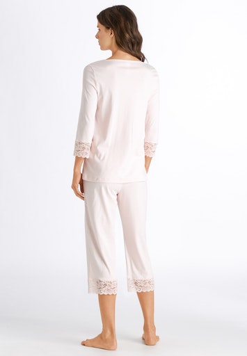 HANRO_Basic_071334_077928_4xOFf3gvNZSKX4 Crop Pyjama aus der Collcetion Moments in Rosa