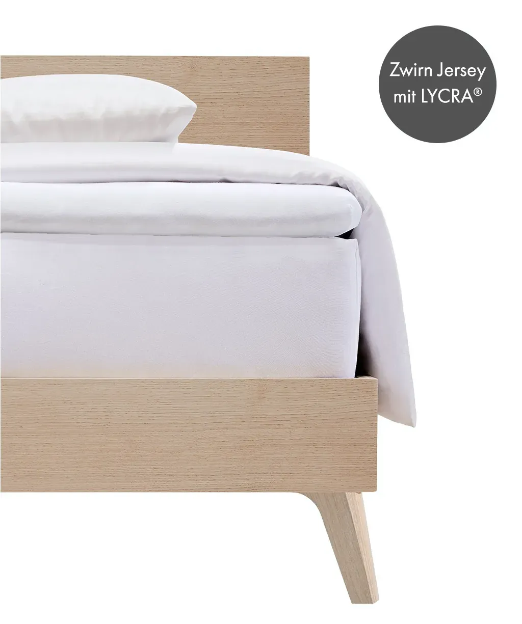 Comfort Topper-Fixleintuch Jersey Weiss
