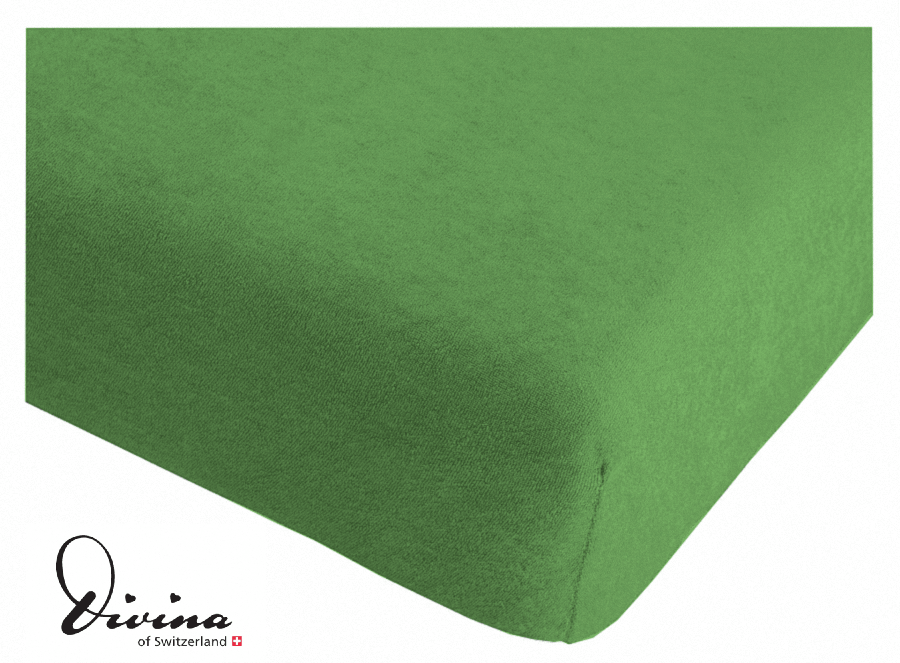 Econome-pistache-97 Econome Frotté-Fixleintuch in mango