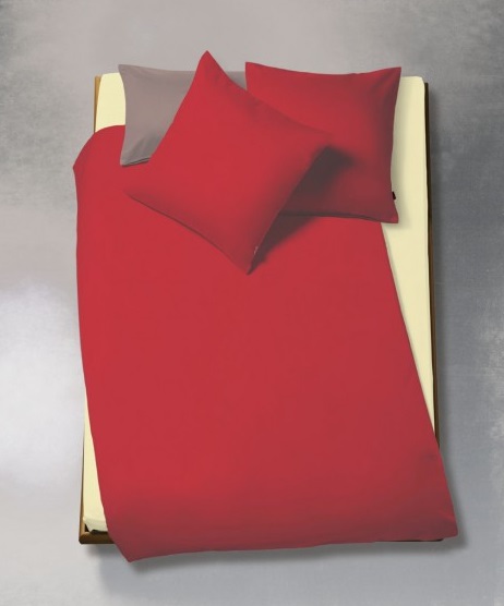 908200-92 Satin-Bettwäsche TopLine UNI Rot