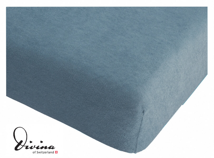 Econome Frotté-Fixleintuch in bleu