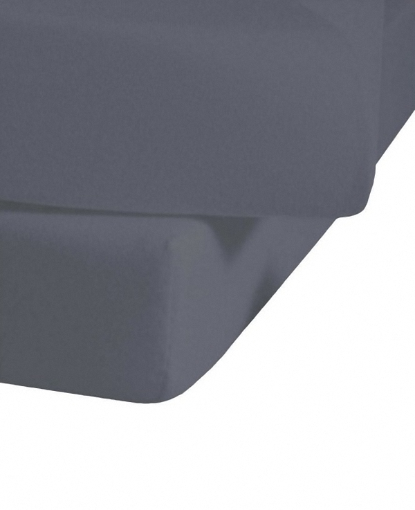 Satin-Fixleintuch-96 Percale-Fixleintuch TrendLIne UNI Anthrazit
