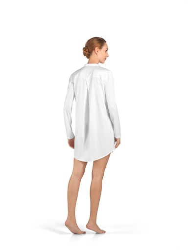 HANRO_Basic_Nightdress_weiss_Cotton_Deluxe_070101_077958_3 Detail Rückenfalte in Nightdress