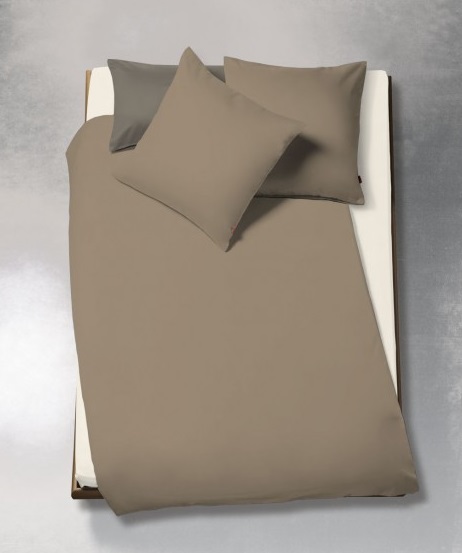 908200-29 Satin-Bettwäsche TopLine UNI Nuss