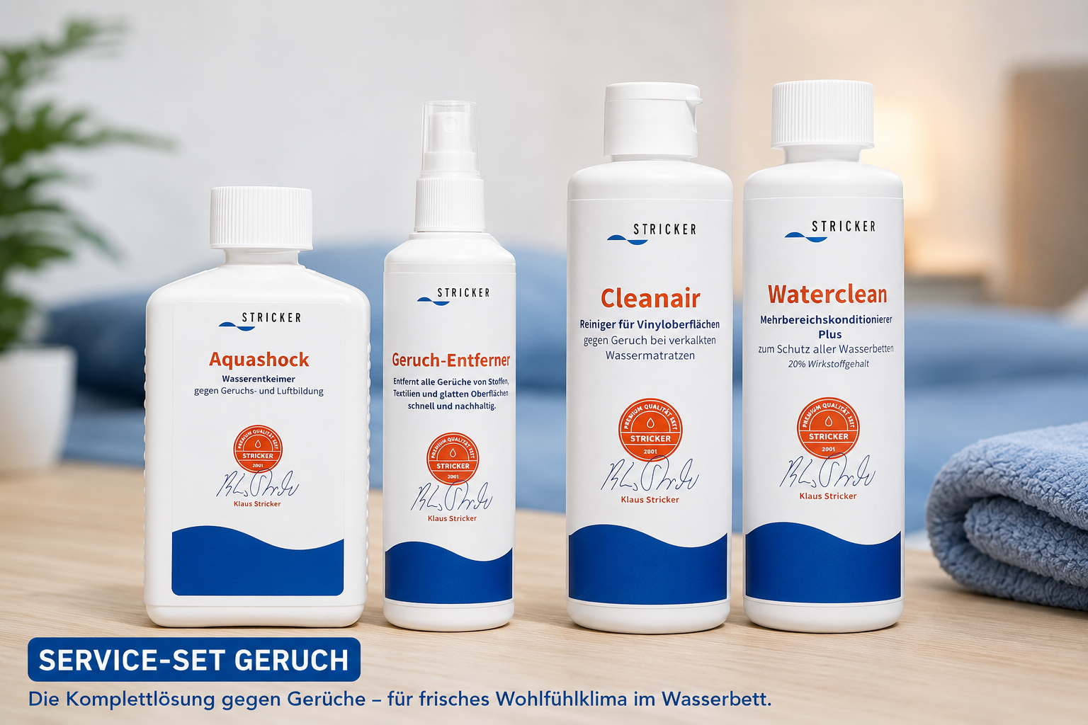Wasserbett-Service-Set Geruch