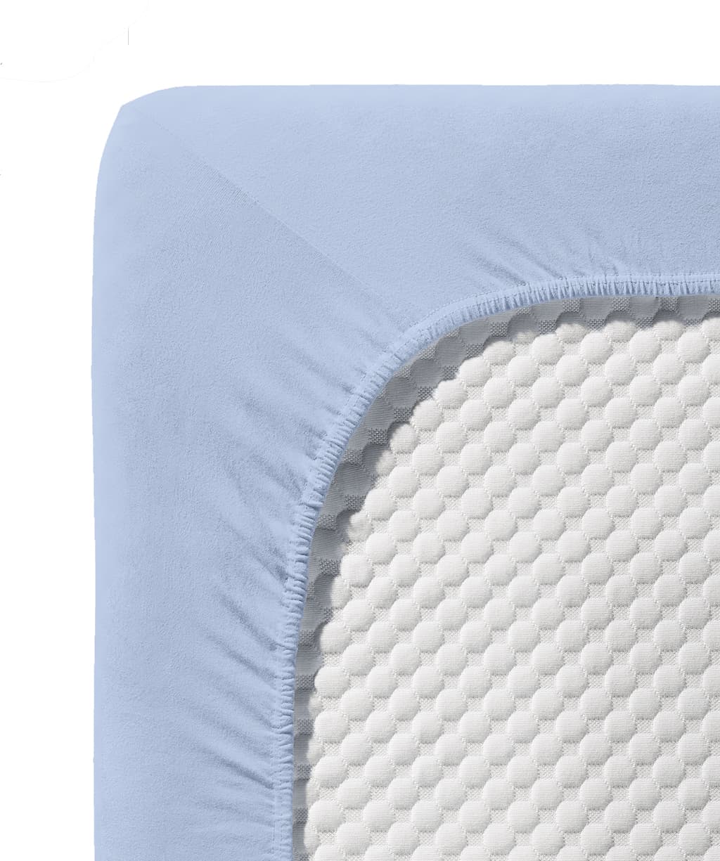Comfort XL-Fixleintuch Jersey Blau