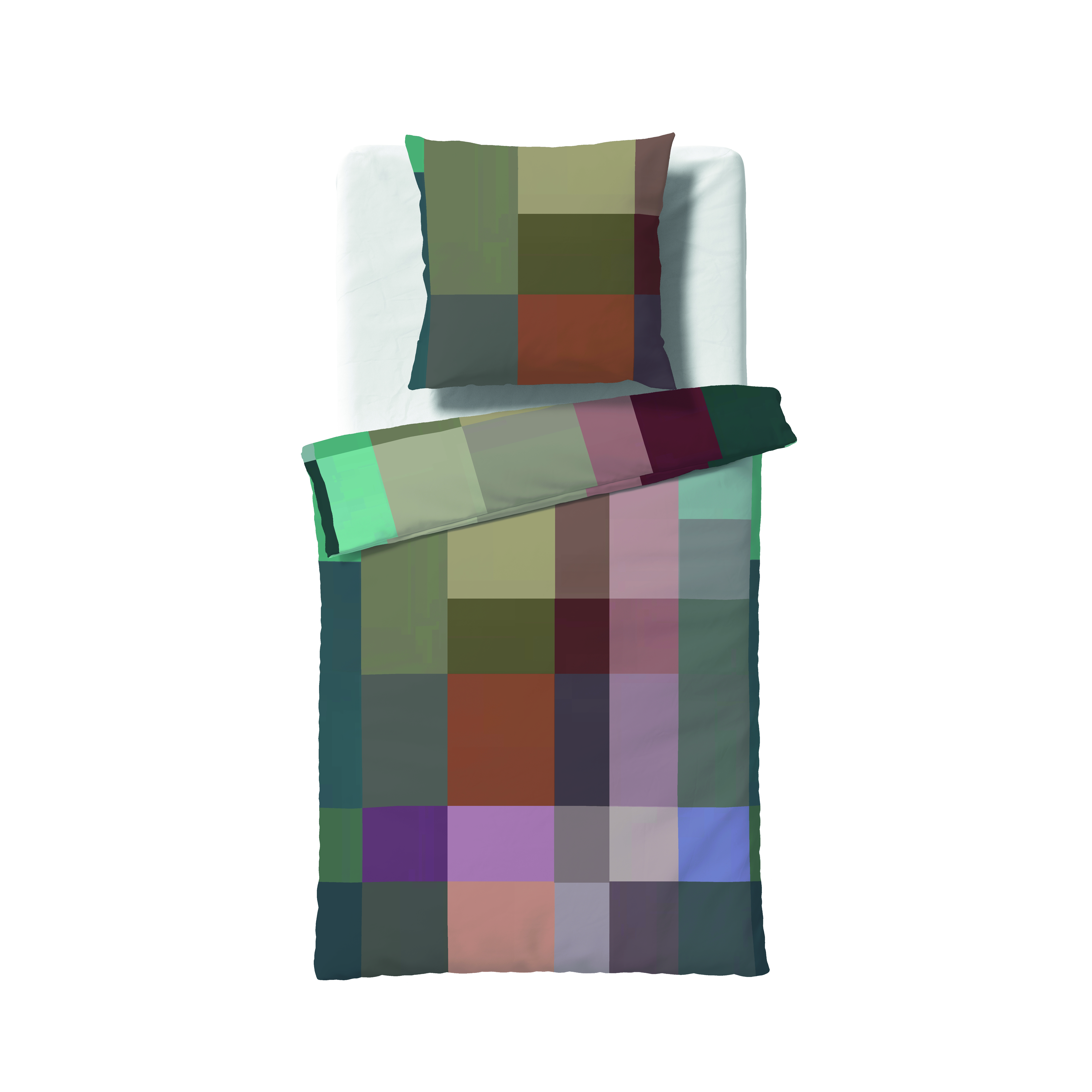 Bettwäsche in einer bunten Farbpalette