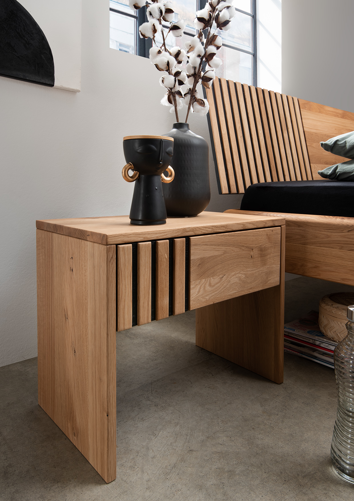 Nachttisch MANHATTAN in Wildeiche Forestales Manhattan Nako