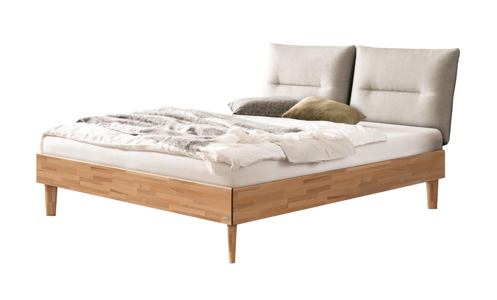 Bett Emilia 180x200cm in Kernbuche