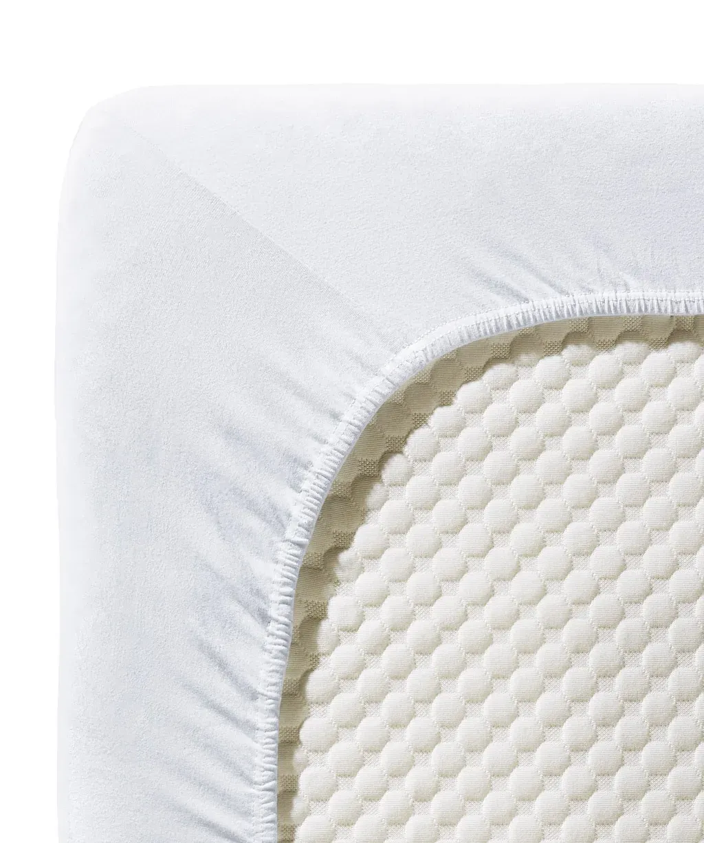 Comfort Topper-Fixleintuch Jersey Weiss