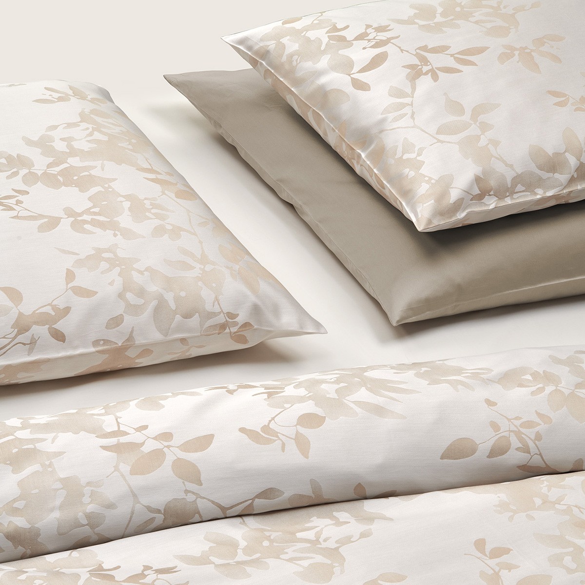 Bettwäsche Jacquard Leaves - Ivoire Bettwäsche Jacquard Leaves - Ivoire