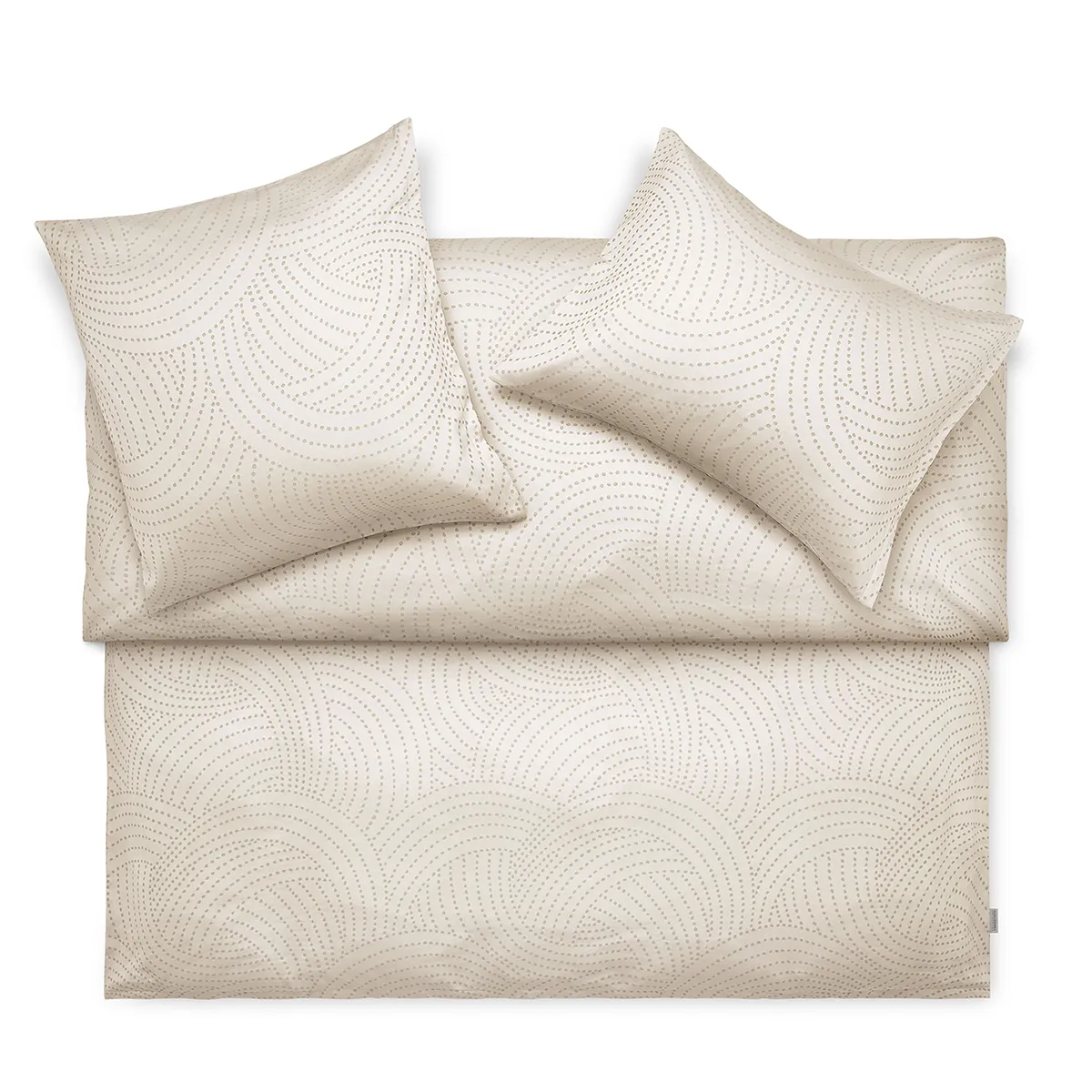 Jacquard-Bettwäsche YAEL beige