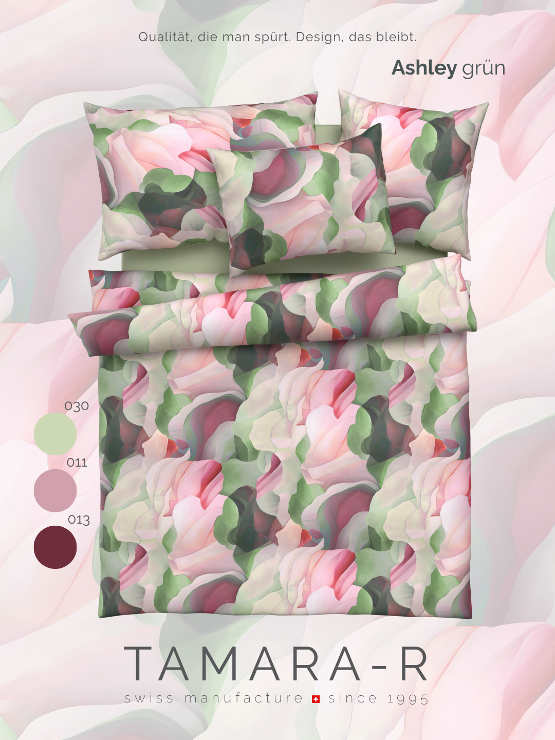 Ashley – Mako-Satin Bettwäsche Floral