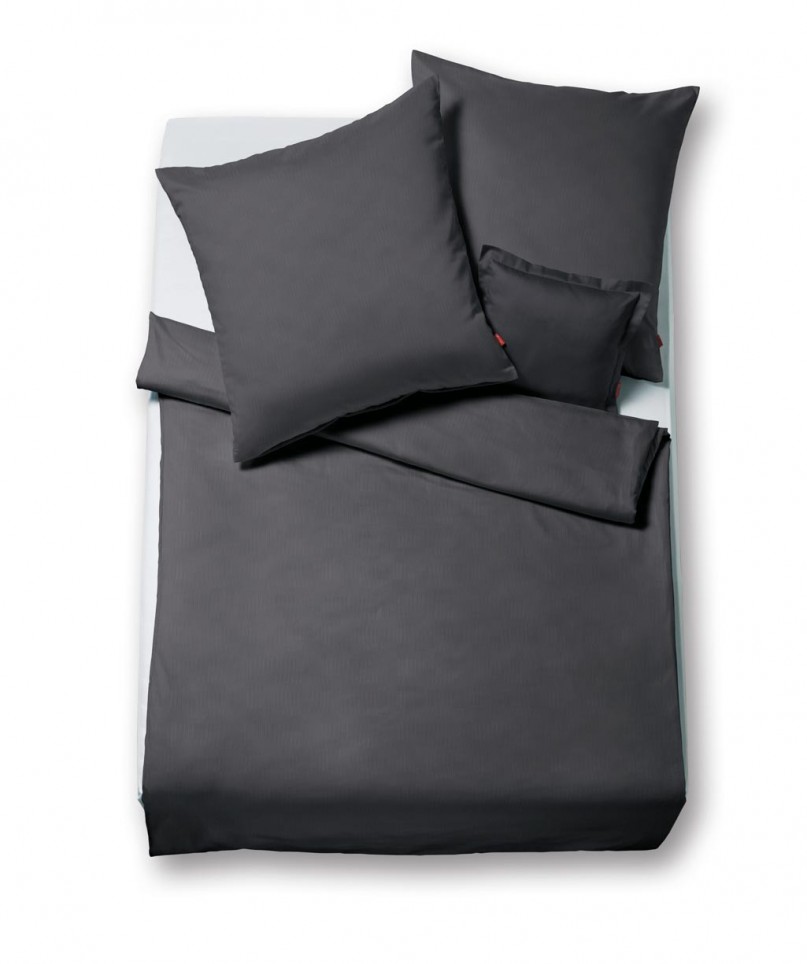 Lech-3089-anthrazit1-1 Flanell Bettwäsche Lech Anthrazit