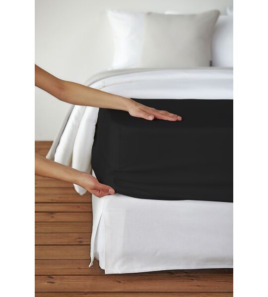 Schwarz-N9 LIVING-HOME Satin Uni Schwarz