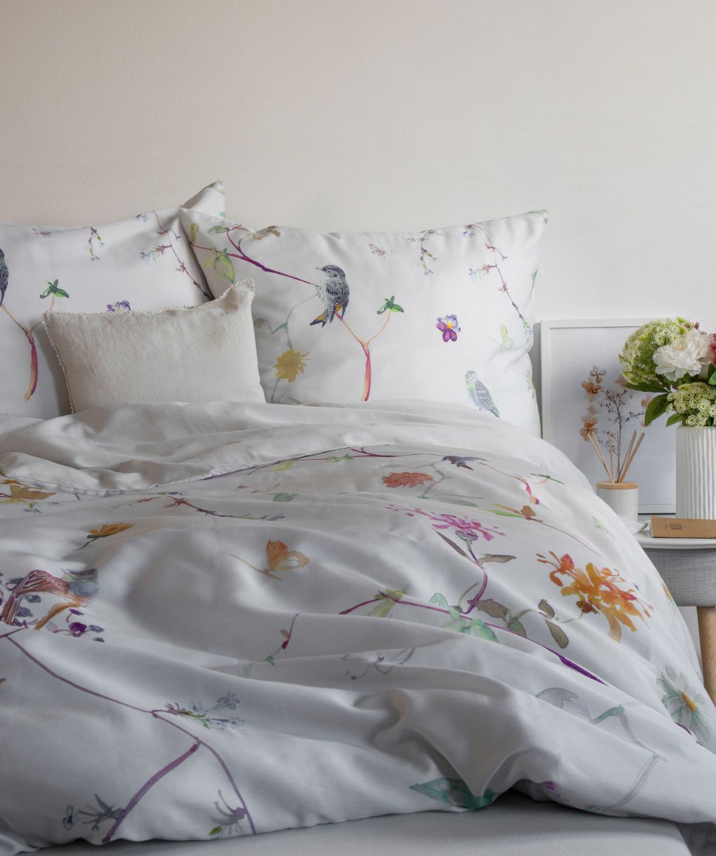Satin-Bettwäsche Bed Art S bunt Satin-Bettwäsche Bed Art S bunt