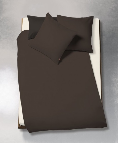 908200-27 Satin-Bettwäsche TopLine UNI Mocca