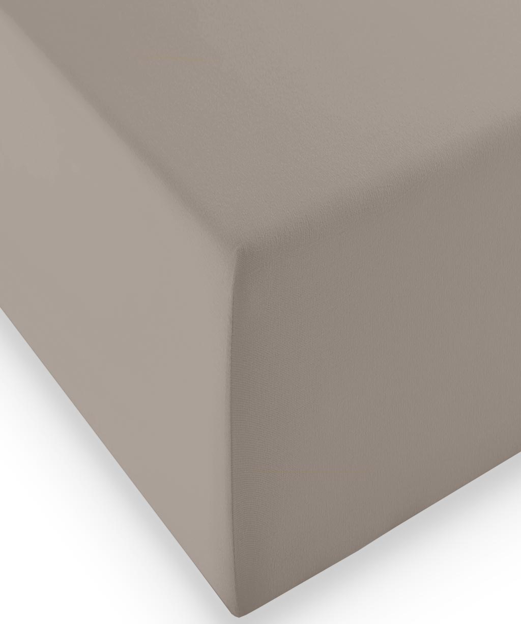 Comfort XL-Fixleintuch Jersey Taupe