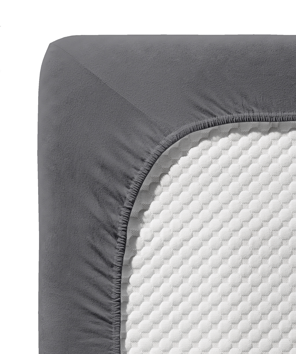 Comfort XL-Fixleintuch Jersey Steingrau