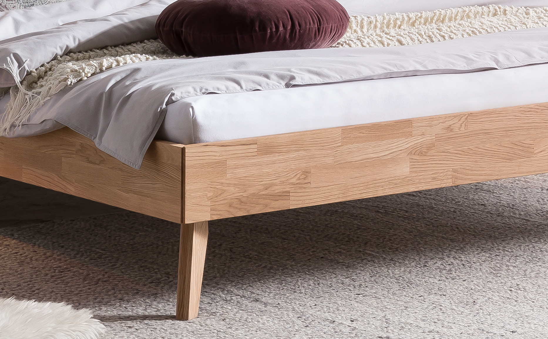 Bett Simone Eiche bianco Bett Simone Eiche bianco