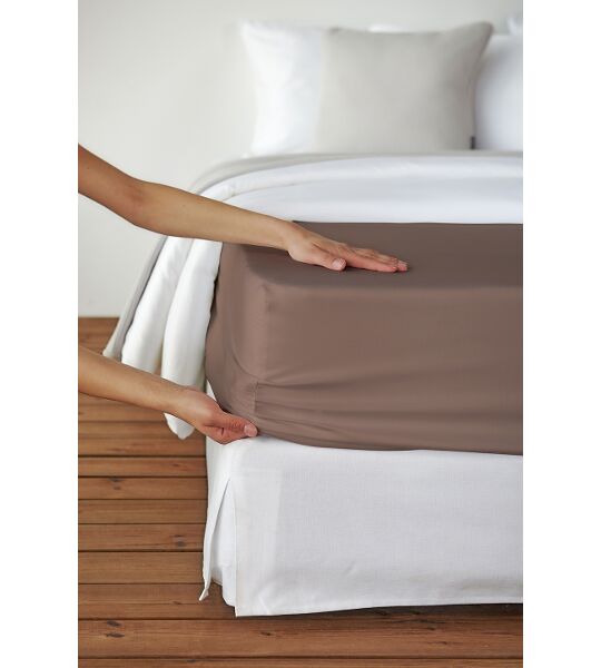 Tabak-N73 LIVING-HOME Satin Uni Terra