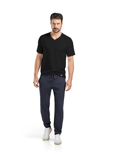 HANRO_Basic_Living_schwarz_kurzarm_070019_075051 Kurzarm-Shirt in Schwarz von HANRO-LIVING