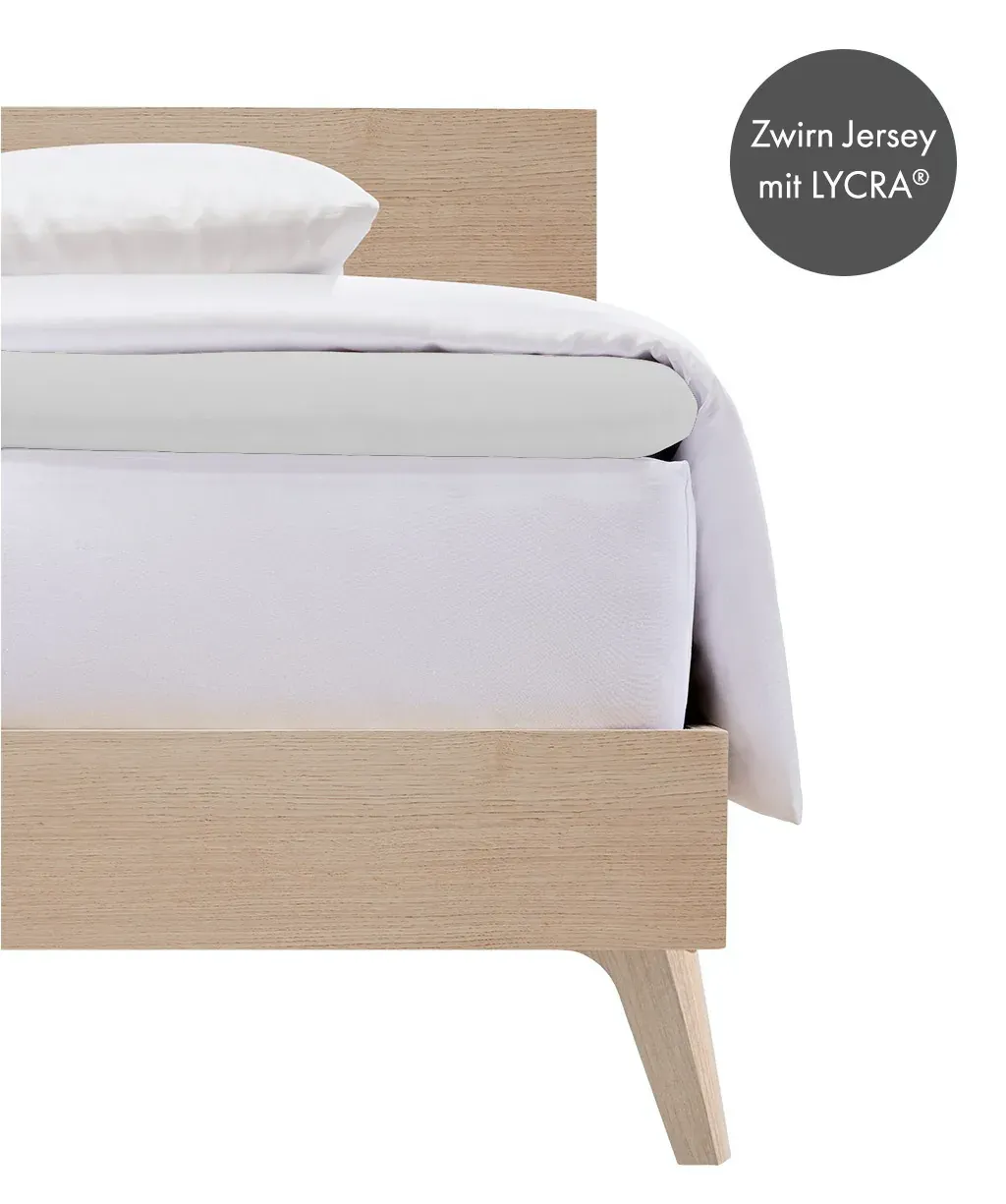 Comfort Topper-Fixleintuch Jersey Silber