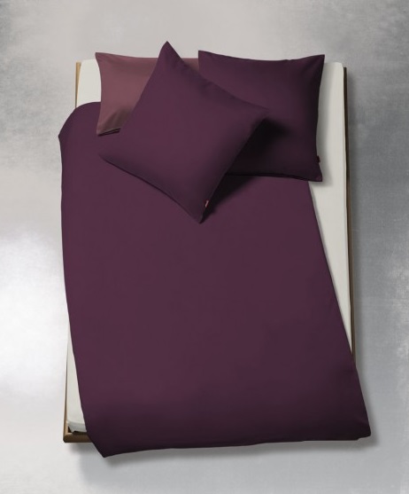 908200-49 Satin-Bettwäsche TopLine UNI Cassis