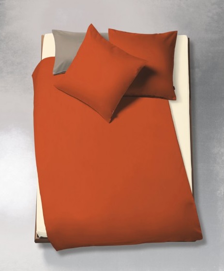 908200-69 Satin-Bettwäsche TopLine UNI Brique