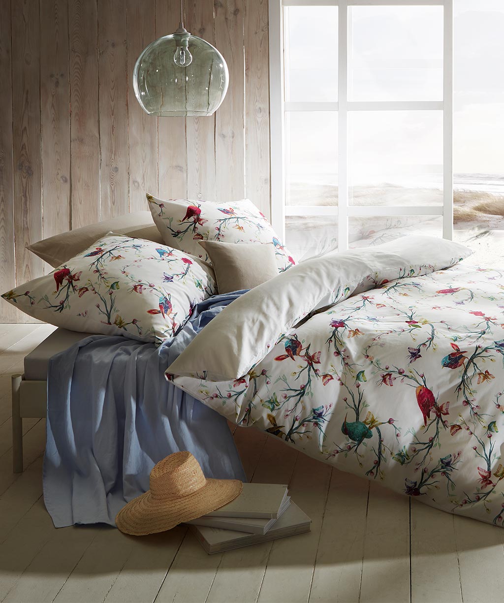 Wendebettwasche-Fairy-Tale-birds-4284-9 Wendebettwäsche Fleuresse mit Vögel 4284.9