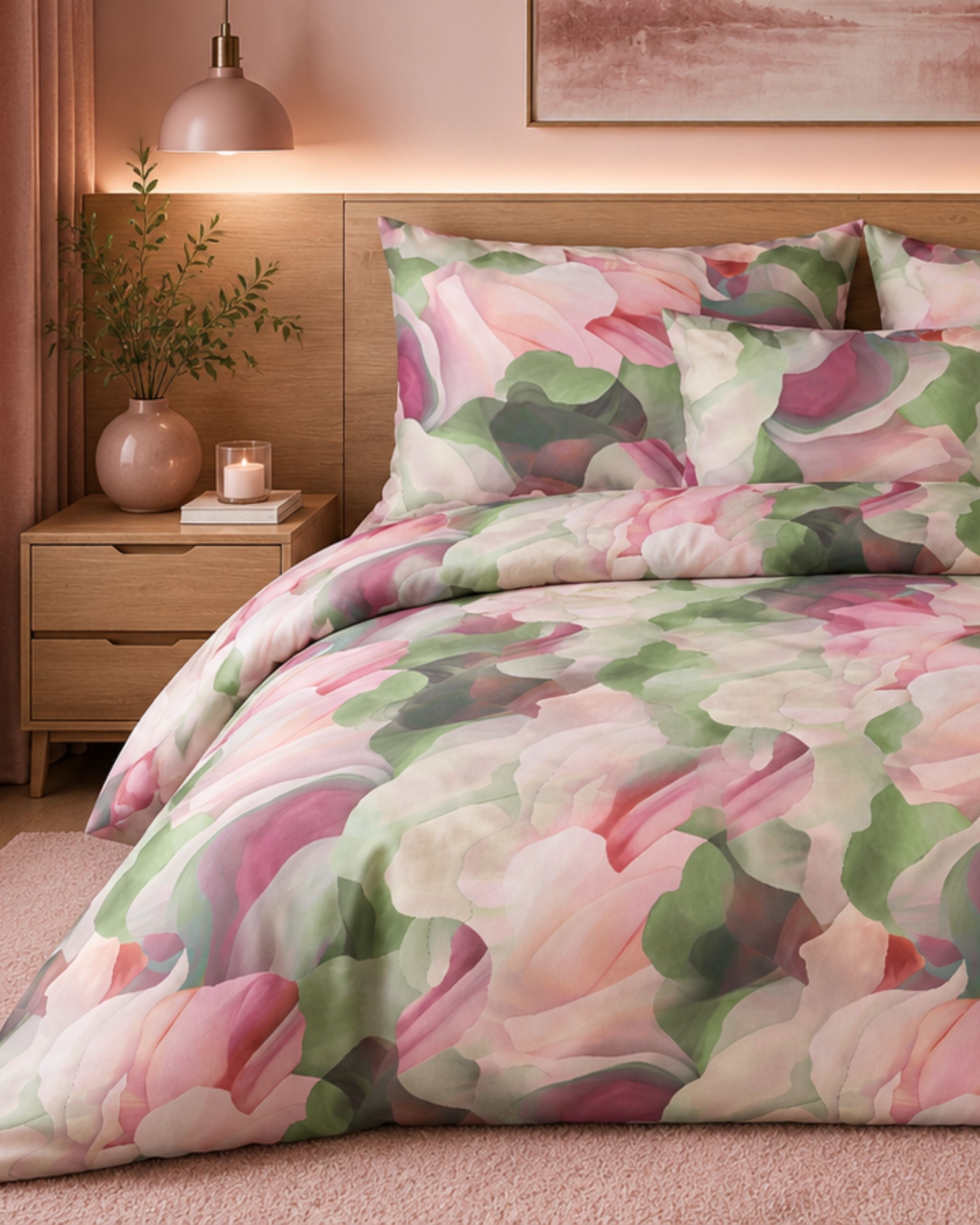 Ashley – Mako-Satin Bettwäsche Floral