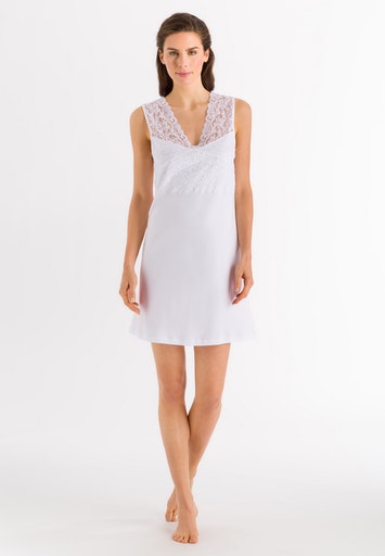 HANRO_Basic_070101_077929_4 Ärmelloses Nachthemd Moments in Weiss